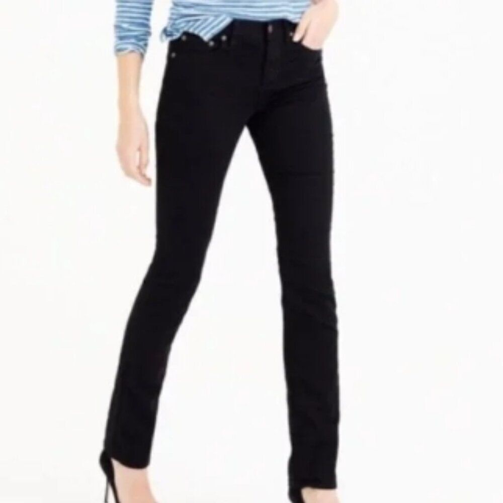 Like New! J.Crew Matchstick Straight Leg Black Jeans in Size 27